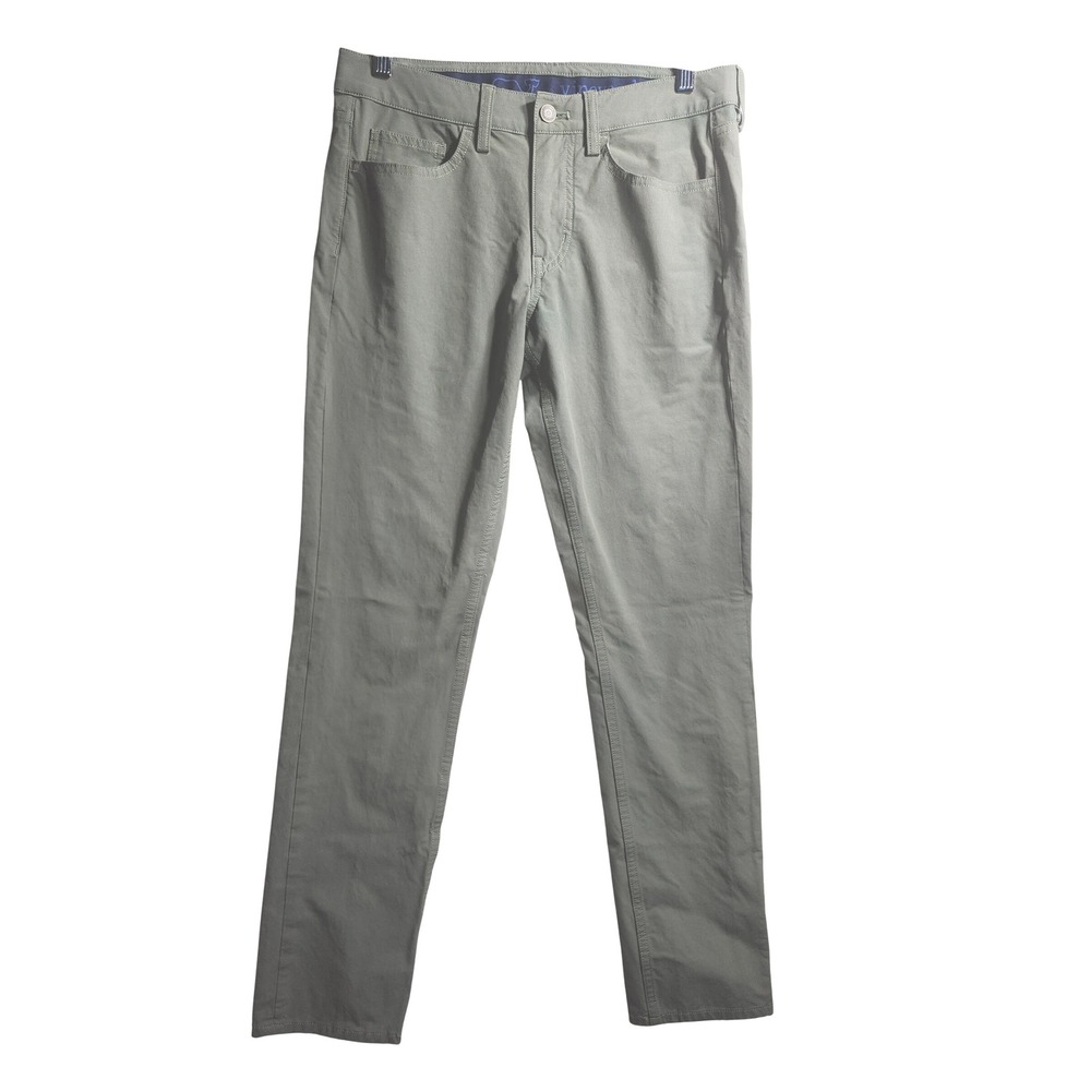Vineyard Vines Performance Pants Khaki Stretch Casual 30x32 OLIVE